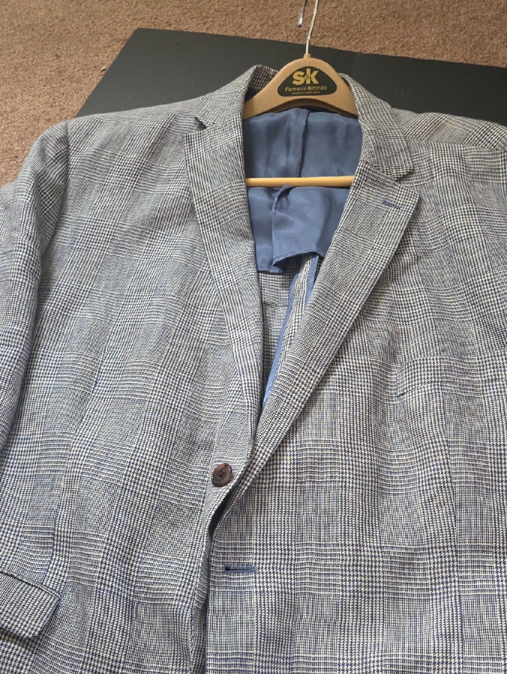 Ralph Lauren Light Gray Glen Plaid Sport Coat